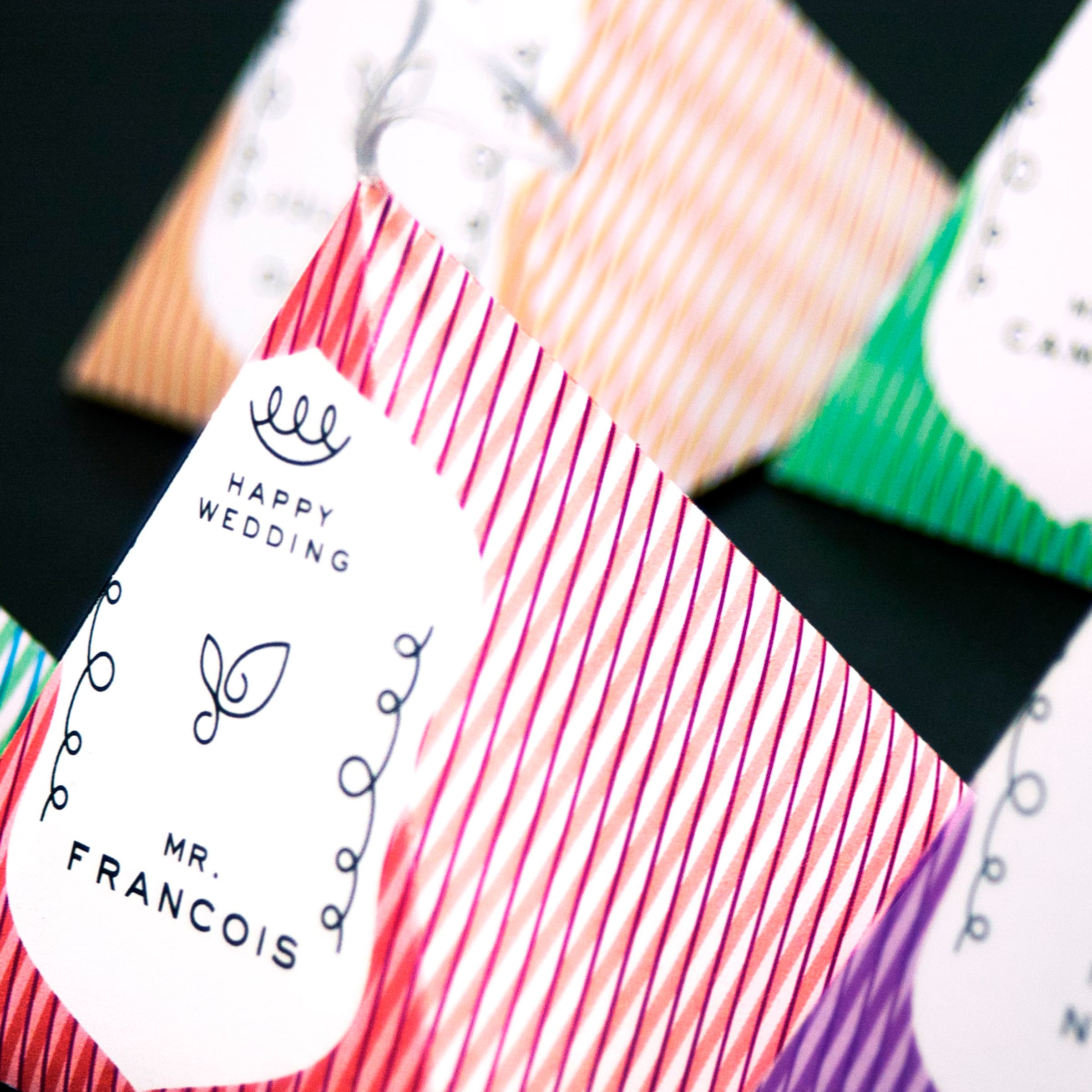 結婚式のグラフィックデザイン