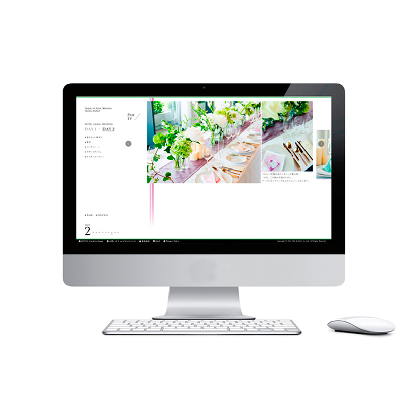 ブライダル施設のグラフィックデザイン