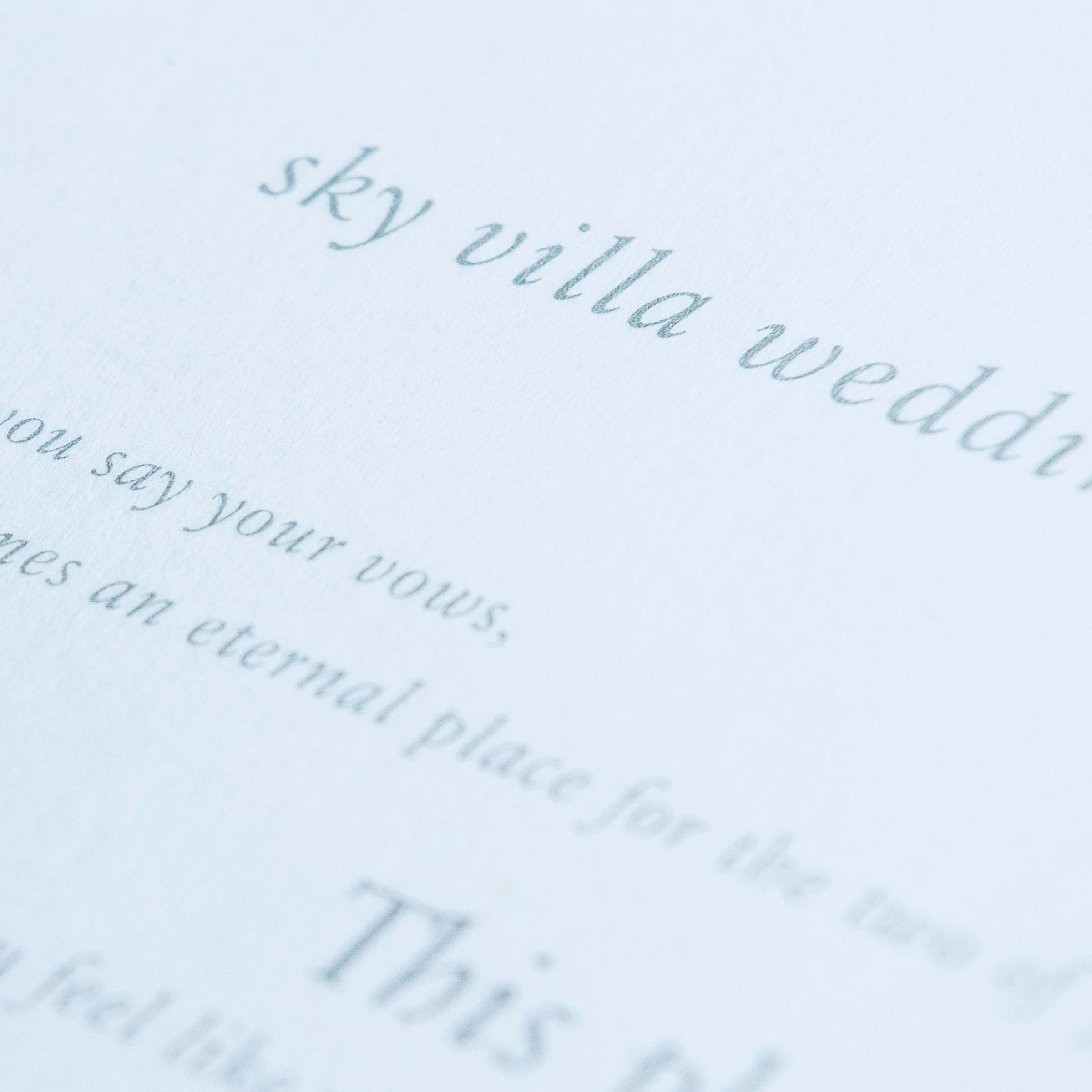 ブライダルのグラフィックデザイン