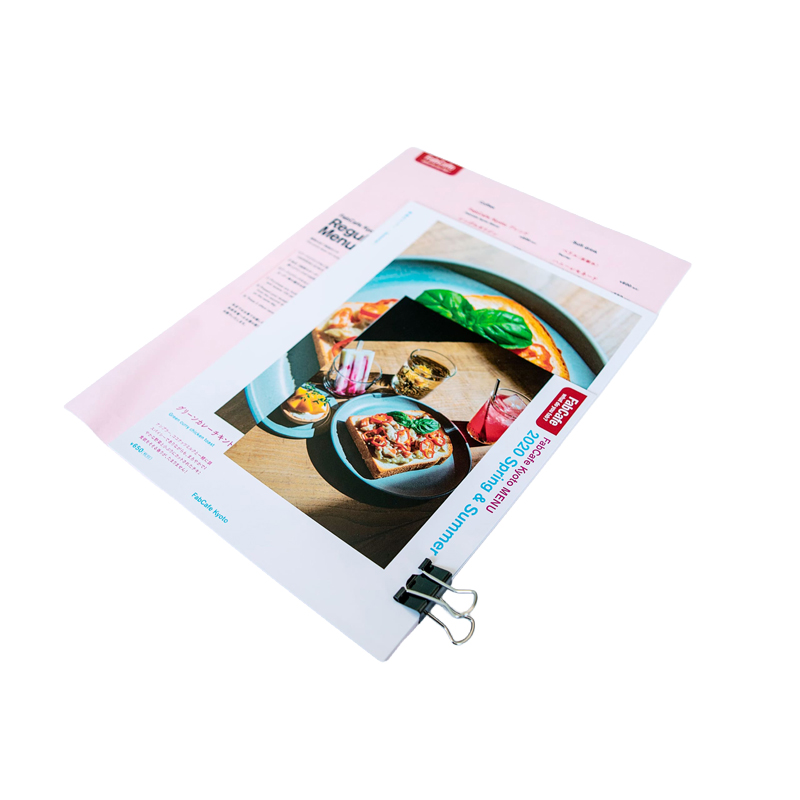 カフェのメニューデザイン