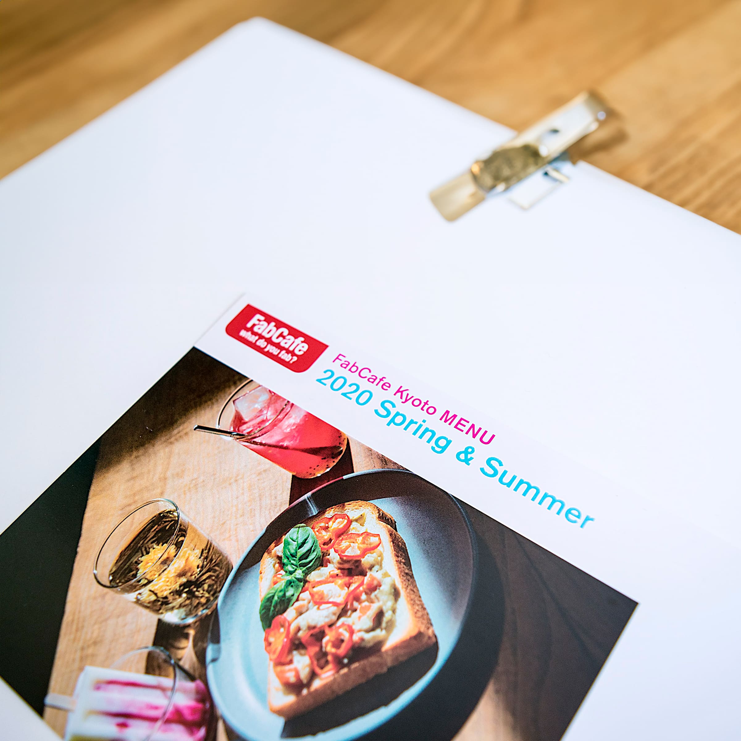 カフェのメニューデザイン