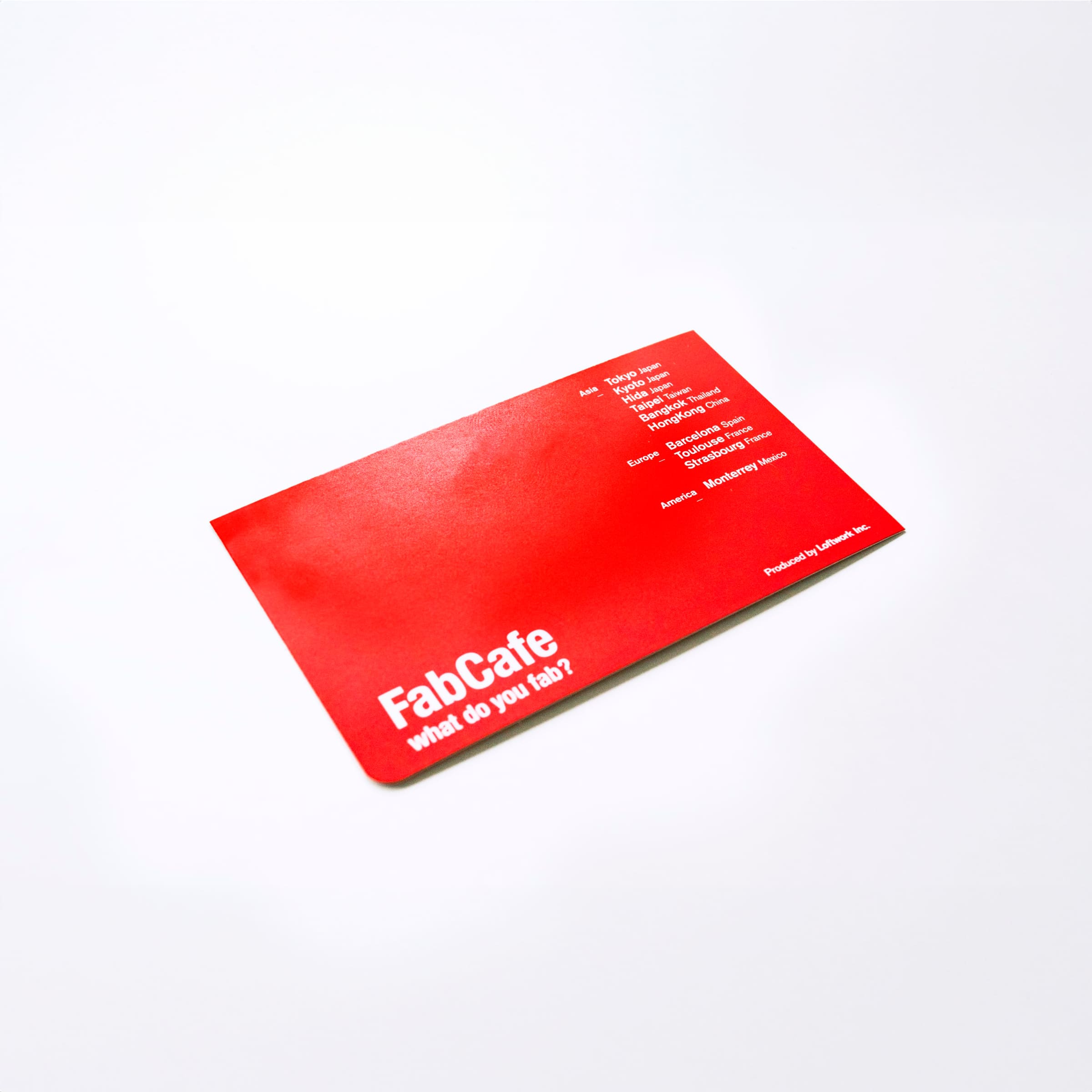 ファブカフェ京都 ショップカード, fabcafekyoto shopcard