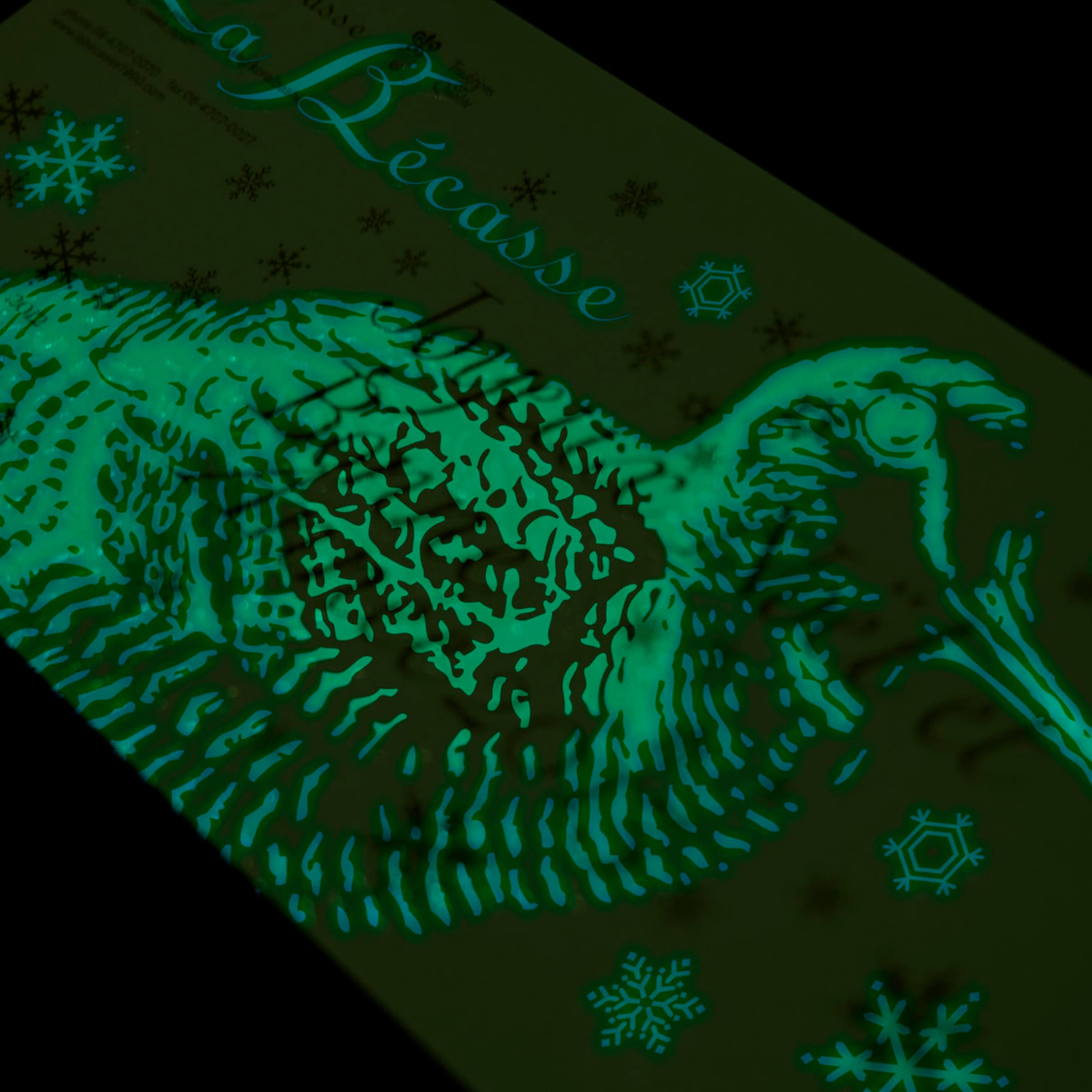 シルク印刷のカード