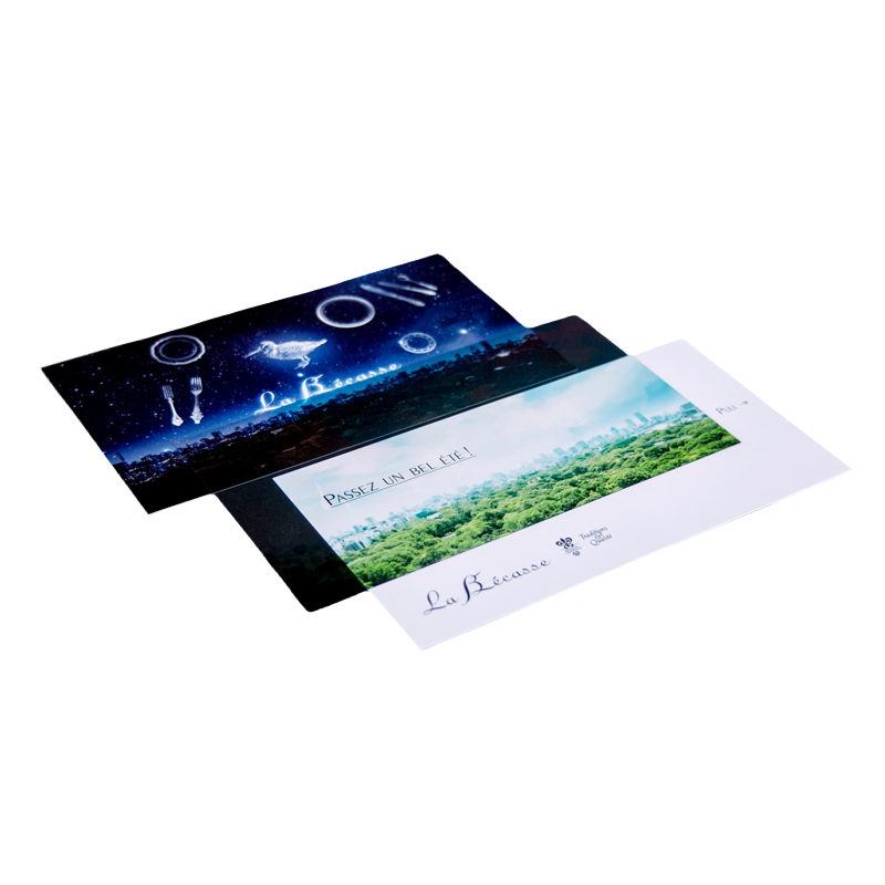 フレンチ料理店のグラフィックデザイン